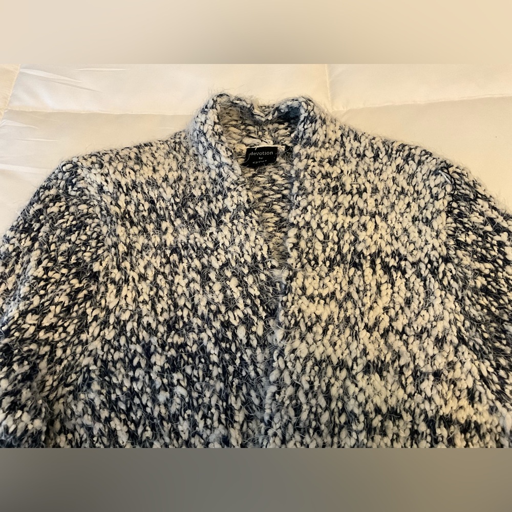 Multi Color Sweater Duster-Medium-Like New - Picture 5 of 7